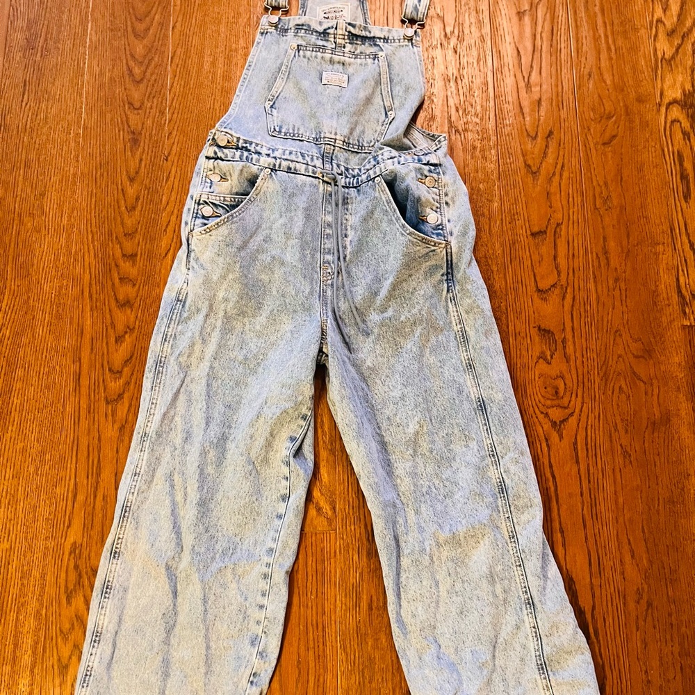 Levi's Classic Blue Denim Overalls